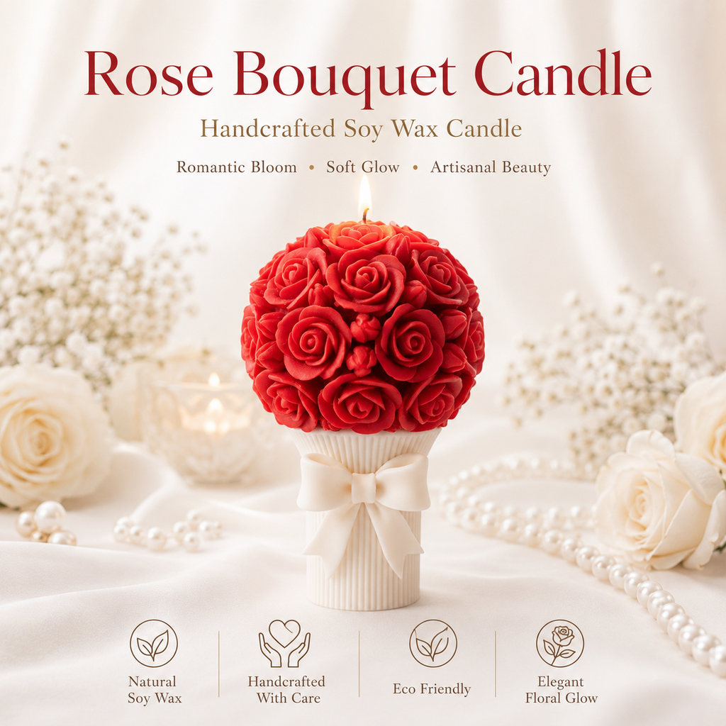Rose Bouquet Candle
