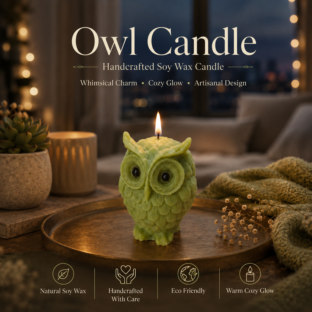 Owl Candle