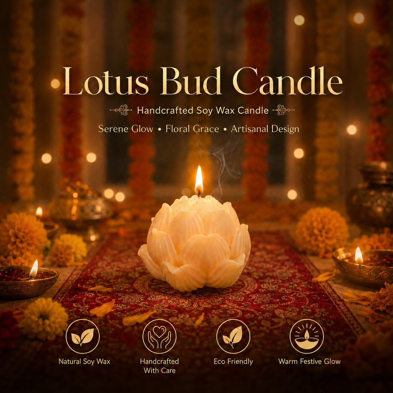 Lotus Bud Candle