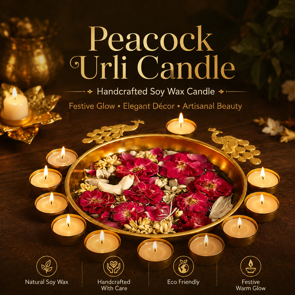 Peocock Urli Candle