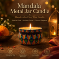 Mandala Metal Jar Candle