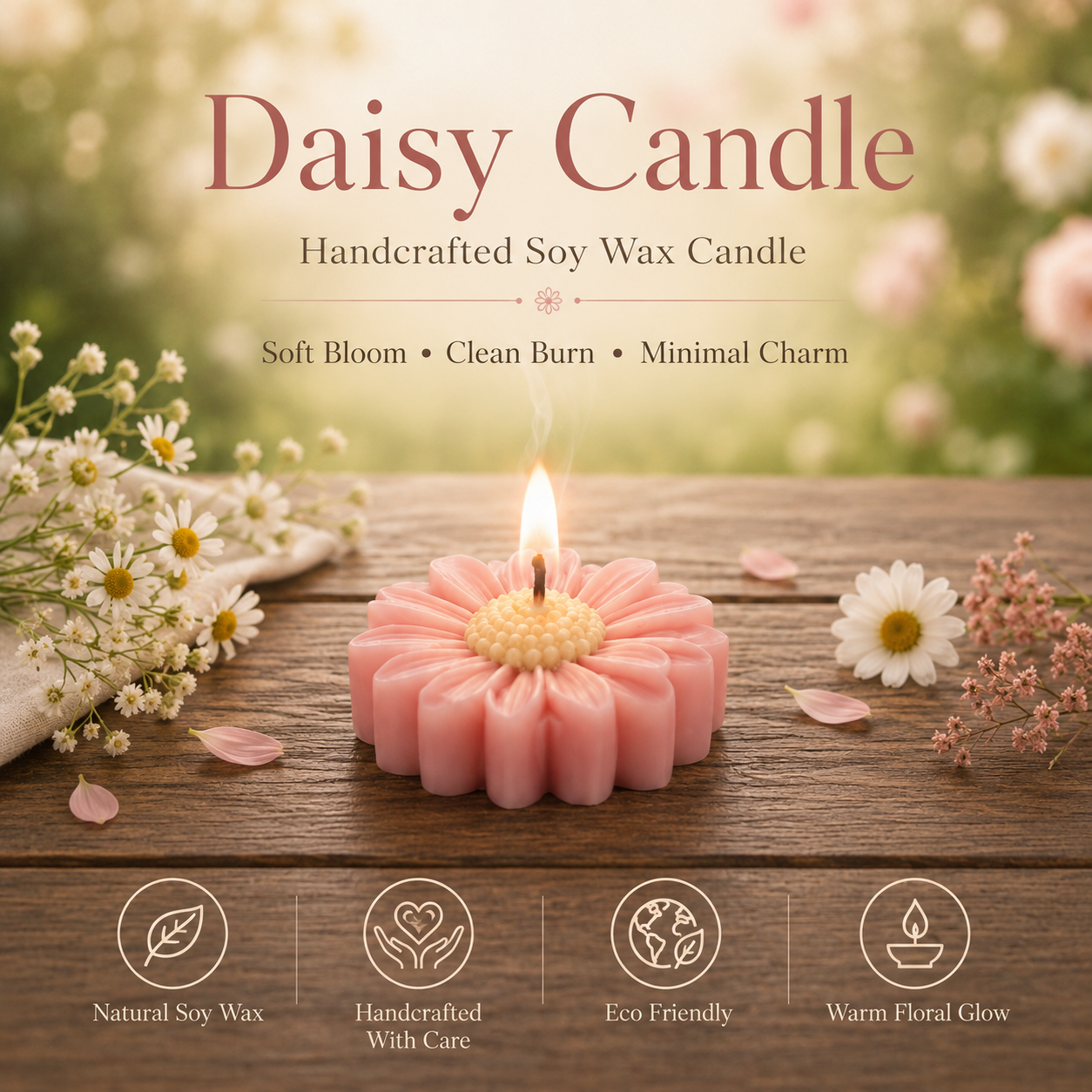Daisy Candle