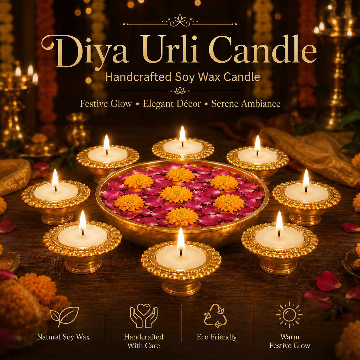 Diya Urli Candle