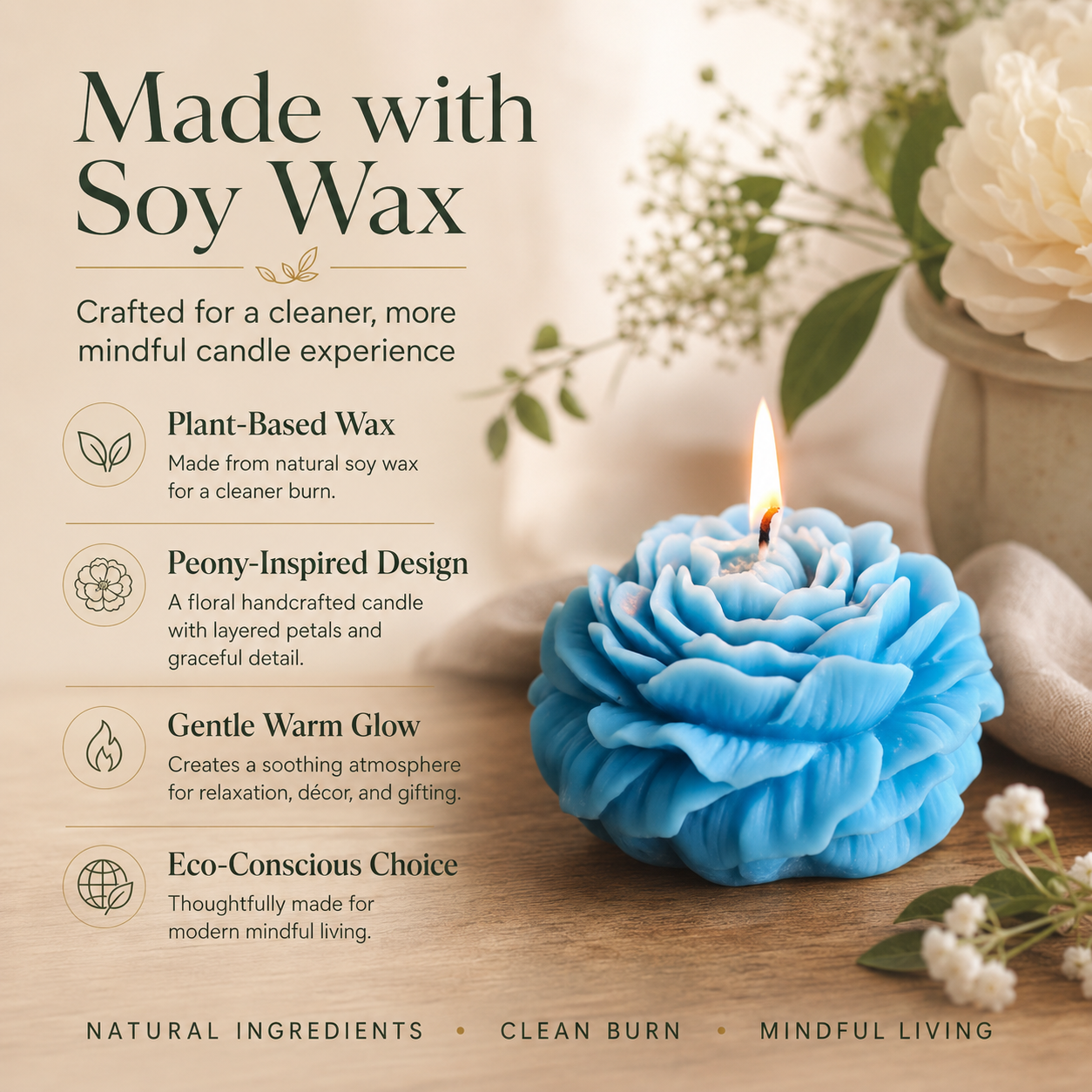 Peony Candle
