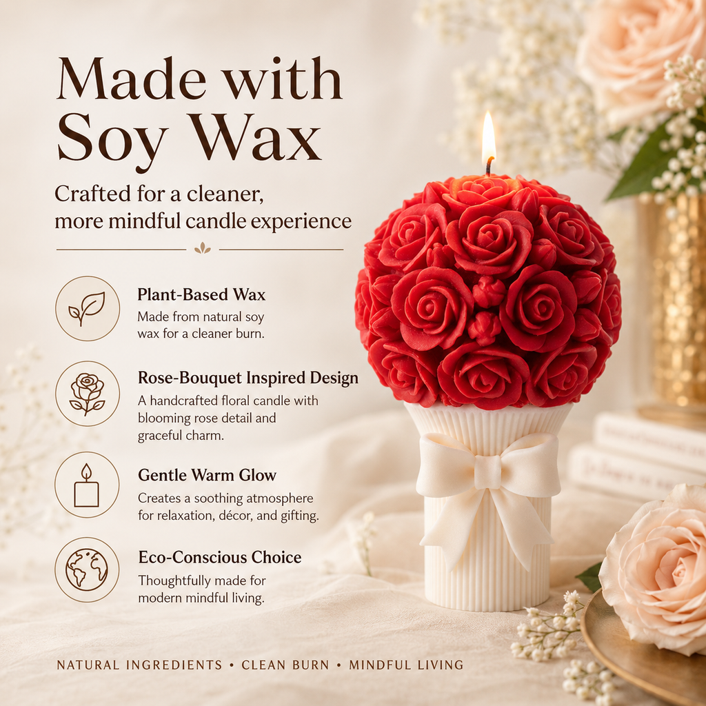 Rose Bouquet Candle