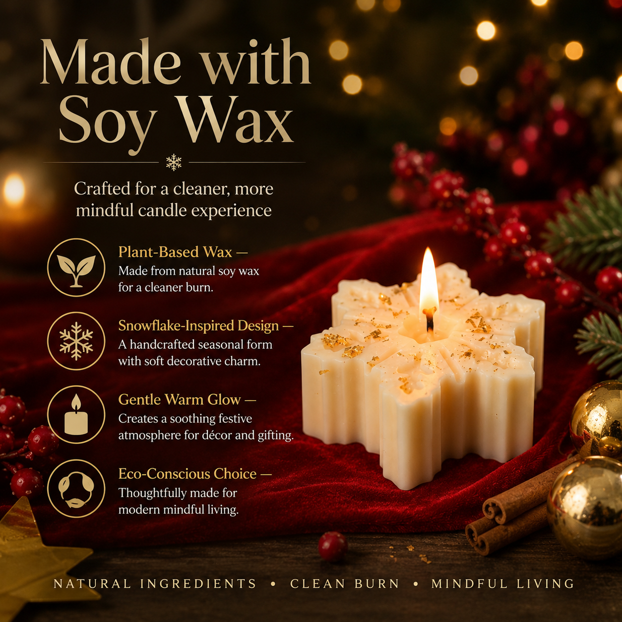 Snow Flake Candle