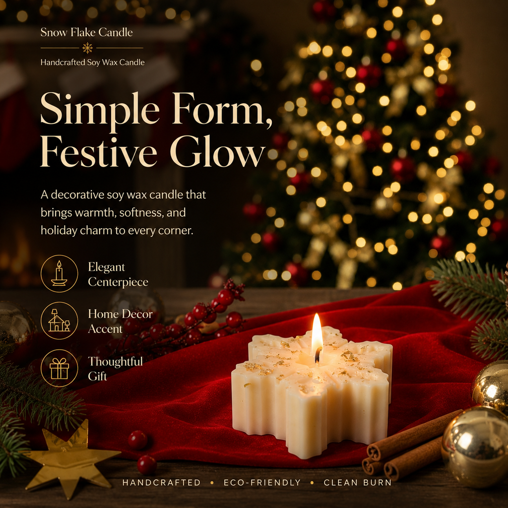 Snow Flake Candle