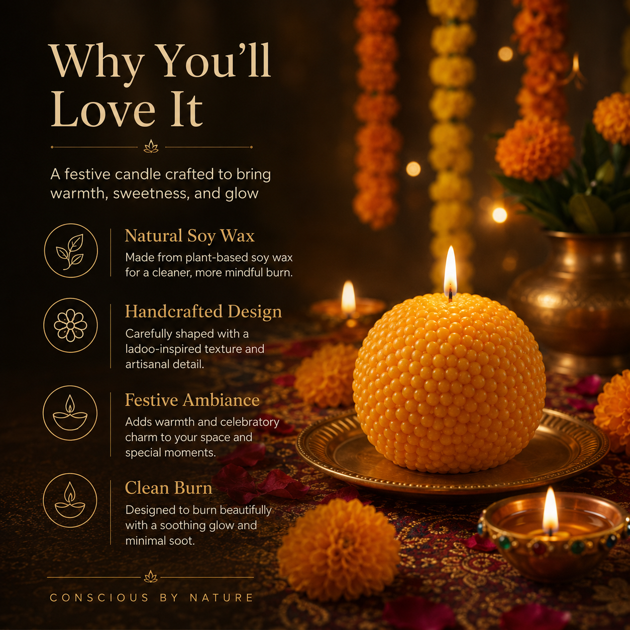 Ladoo Candle