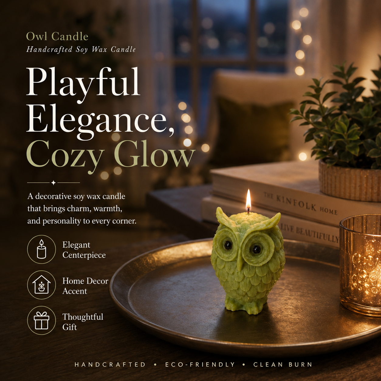 Owl Candle
