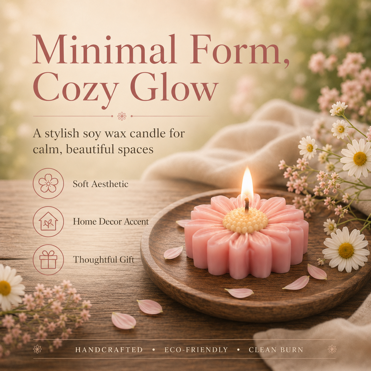 Daisy Candle