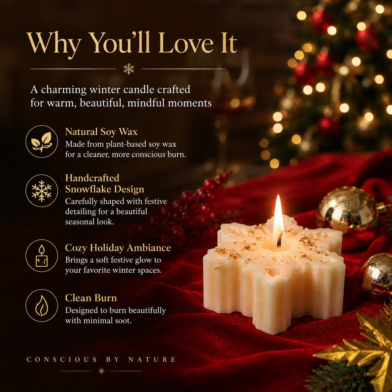 Snow Flake Candle