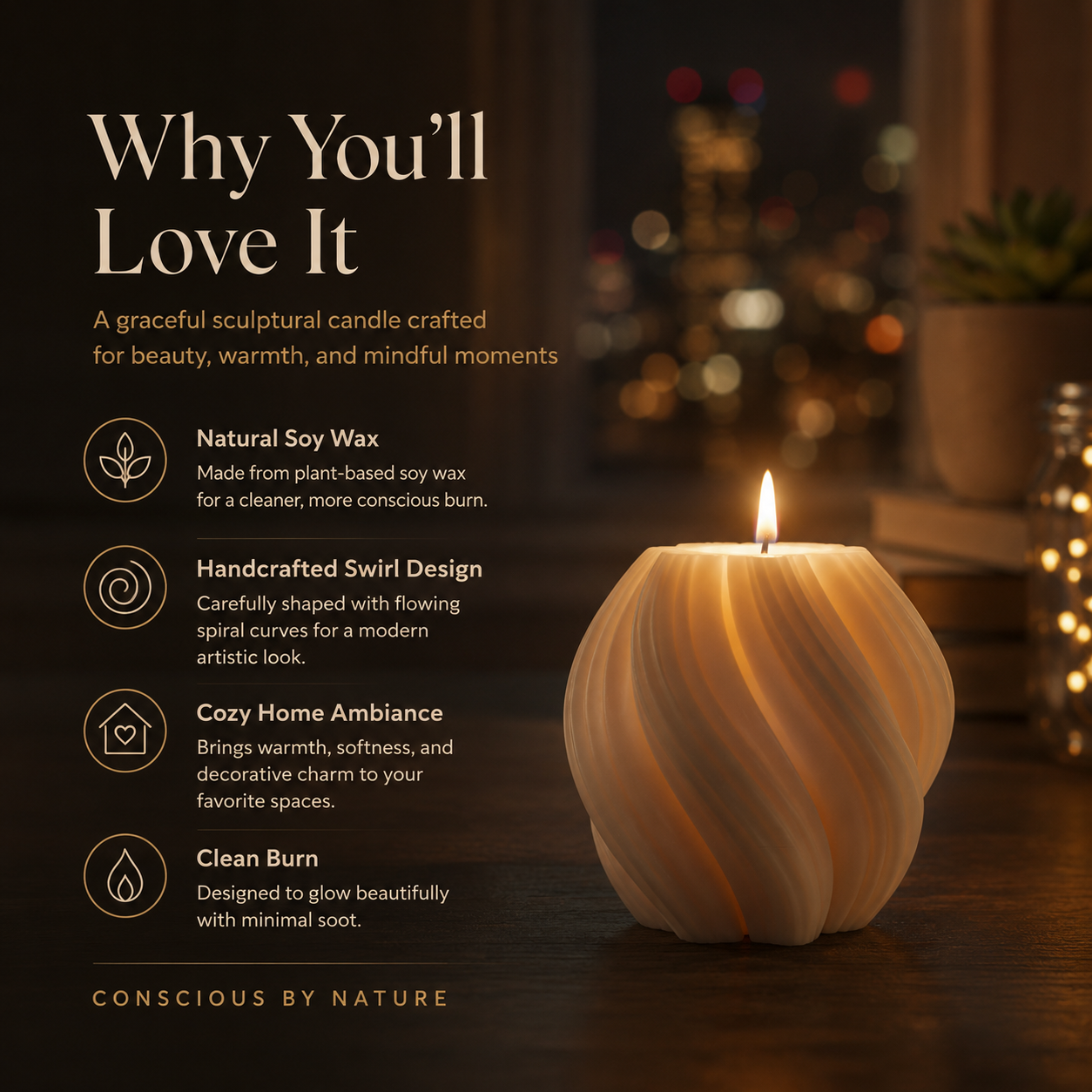 Swirl Candle