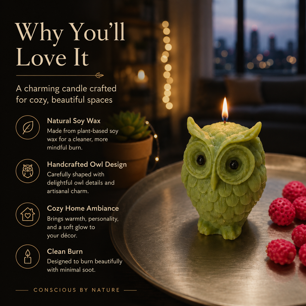 Owl Candle