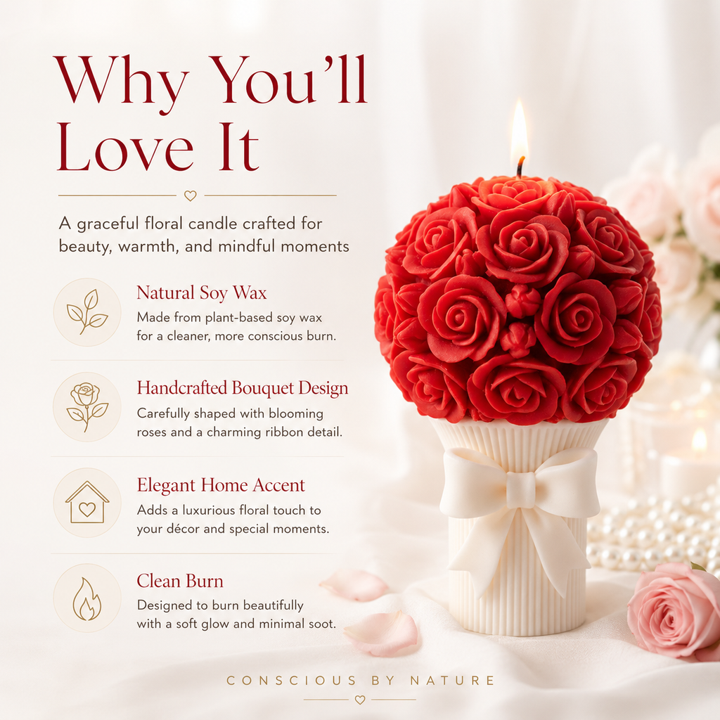 Rose Bouquet Candle